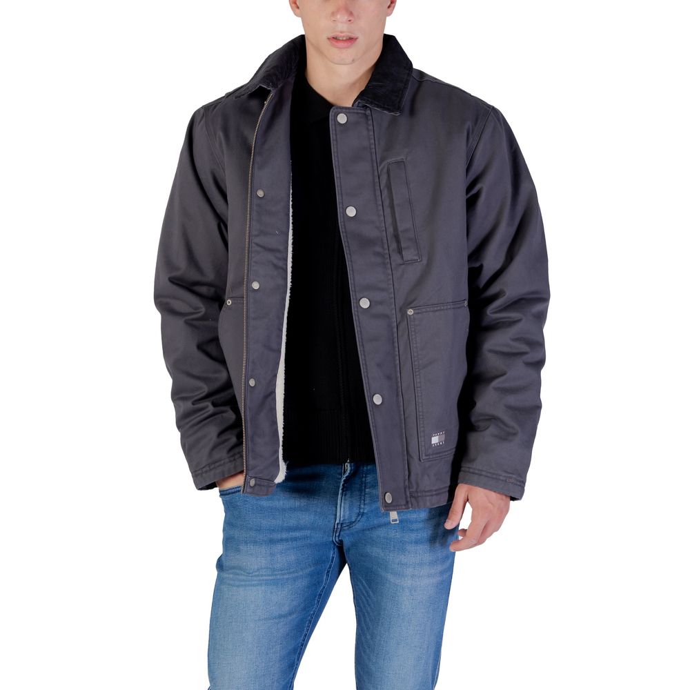 Tommy Hilfiger Jeans Gray Recycled Cotton Denim Jacket