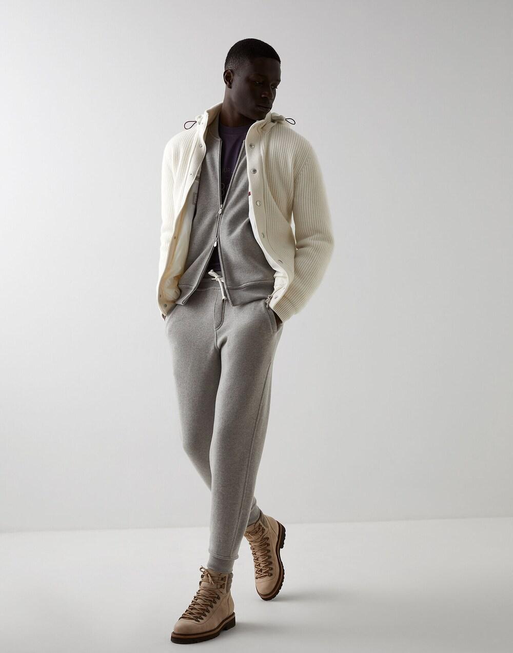 Brunello Cucinelli Bicolor Wool Joggers (Workout Pants)
