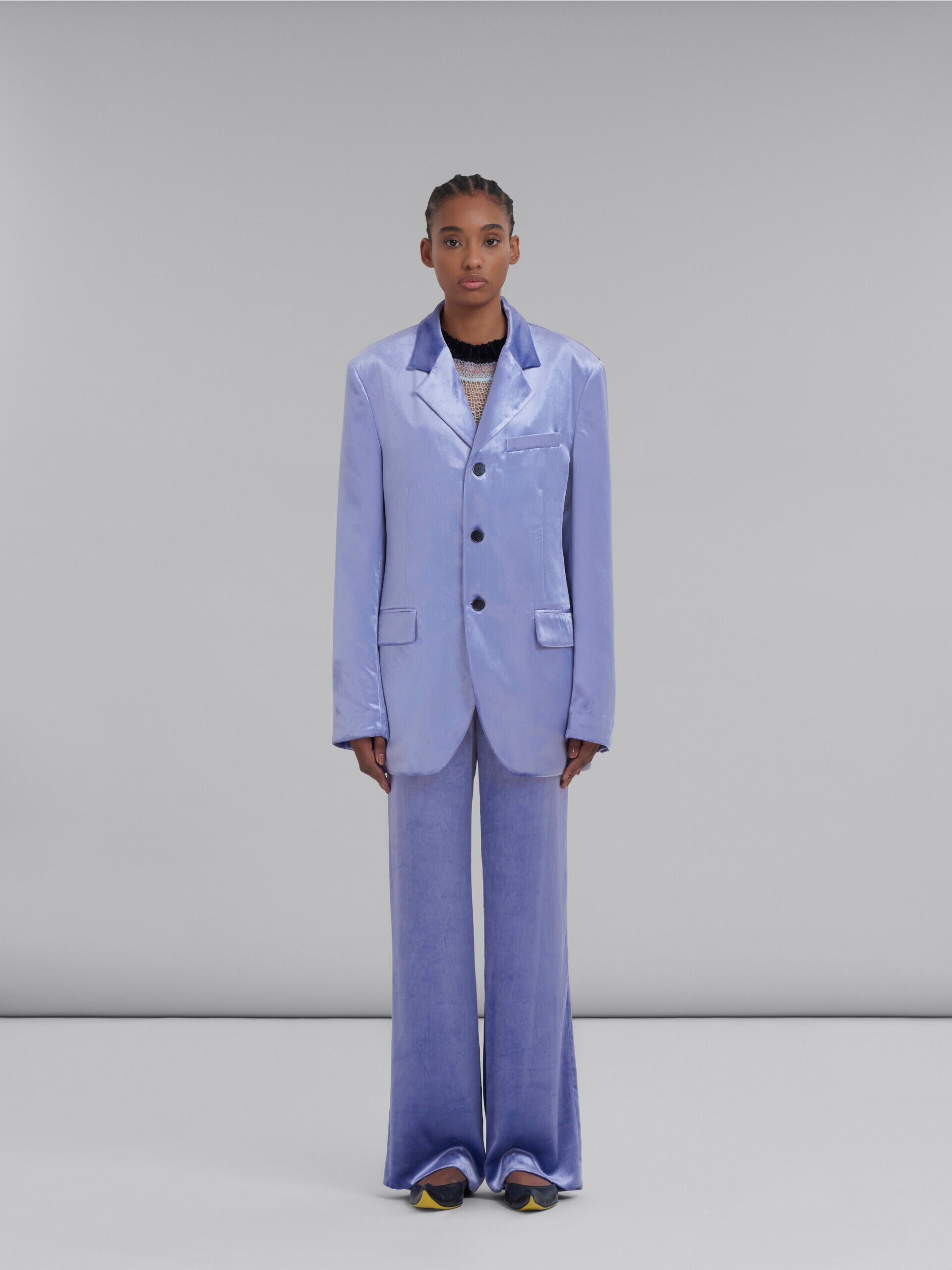 Marni Purple Fibres Jackets And Coat