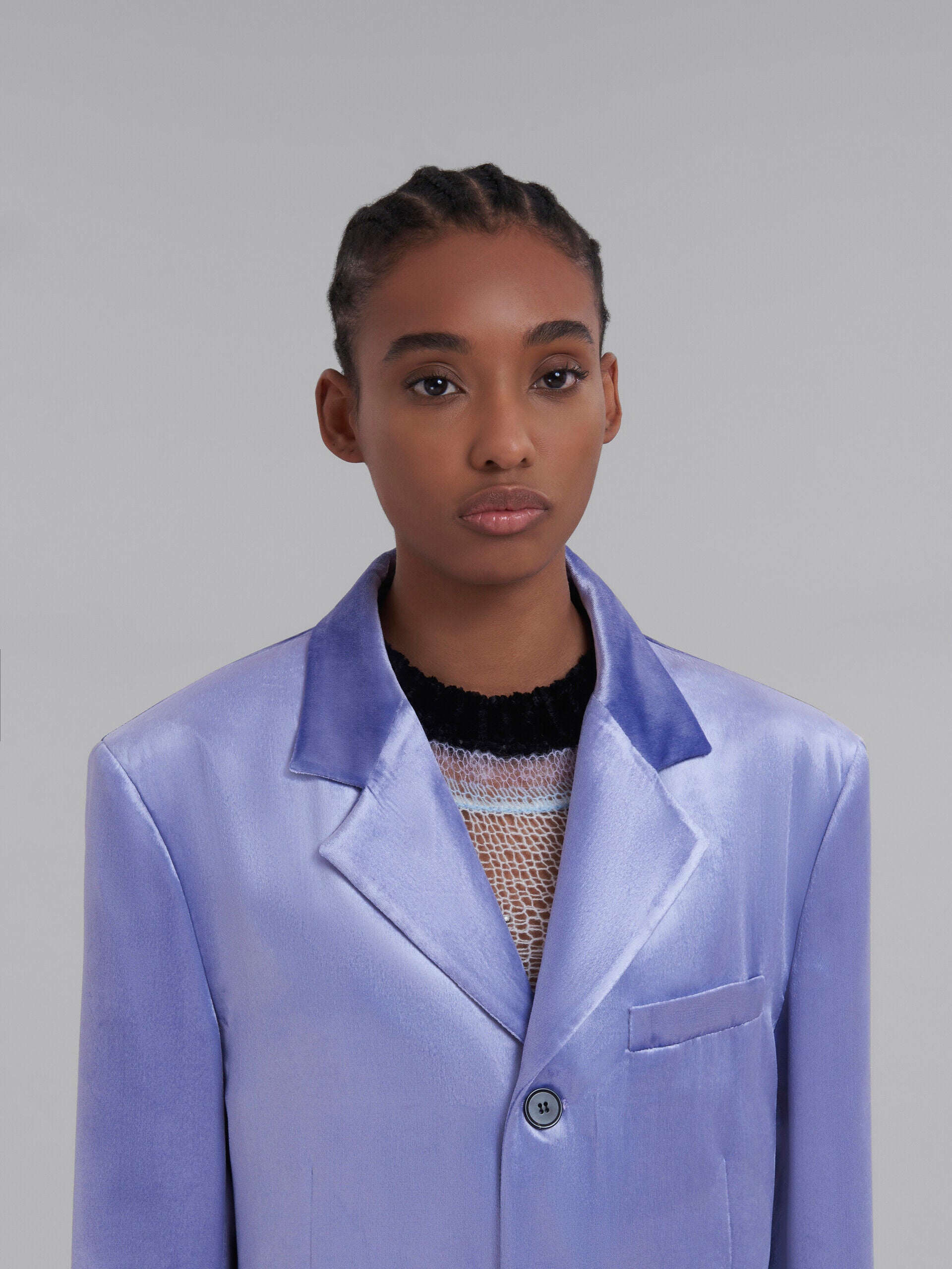 Marni Purple Fibres Jackets And Coat