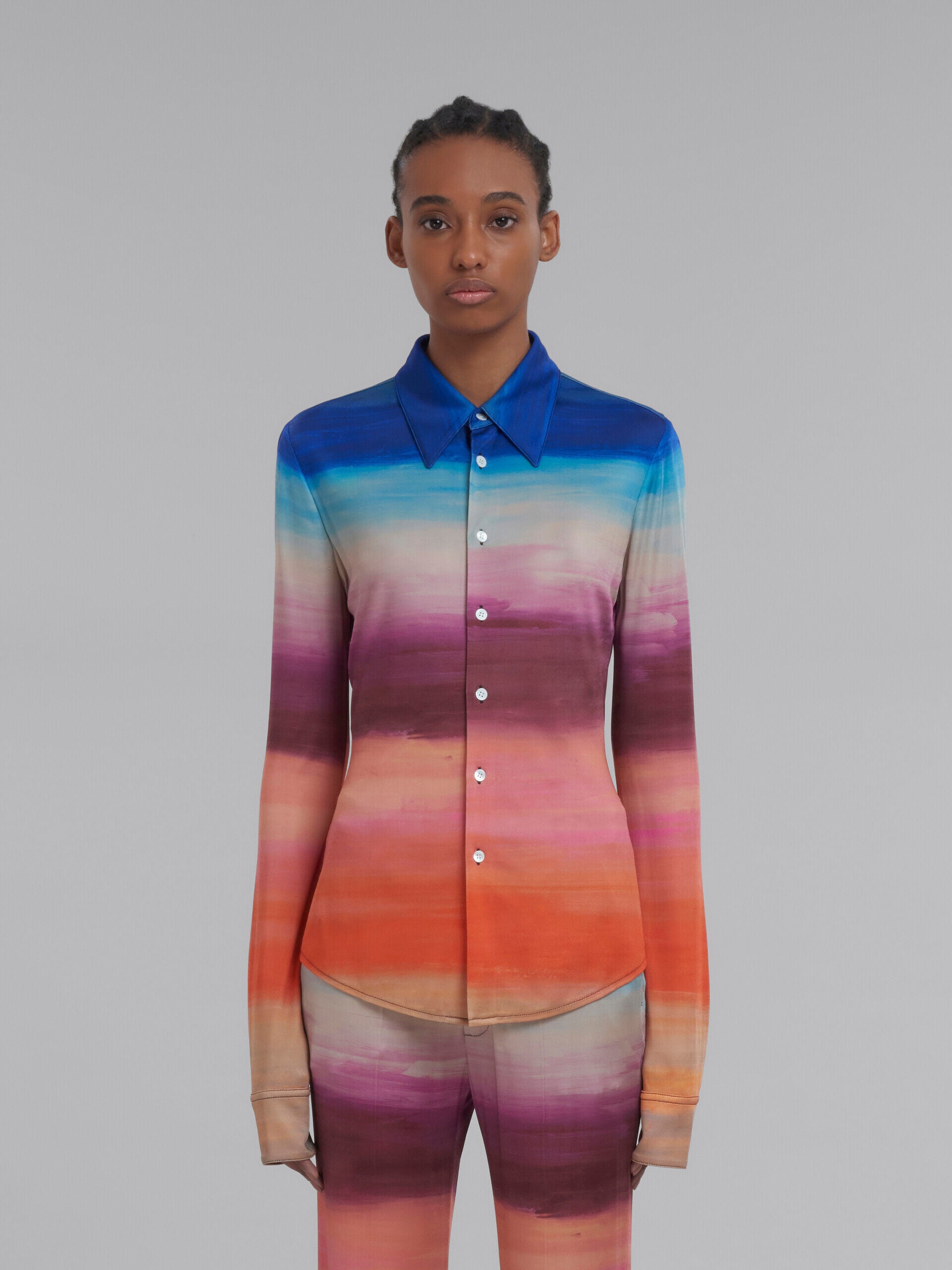 Marni Multicolor Fibres Pattern Shirt