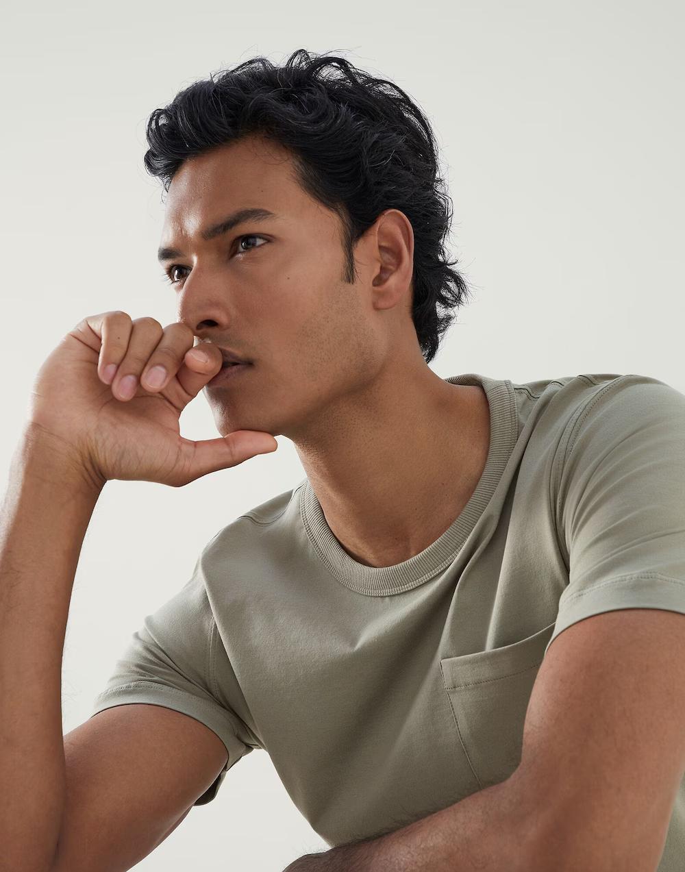 Brunello Cucinelli Green Cotton T-Shirt