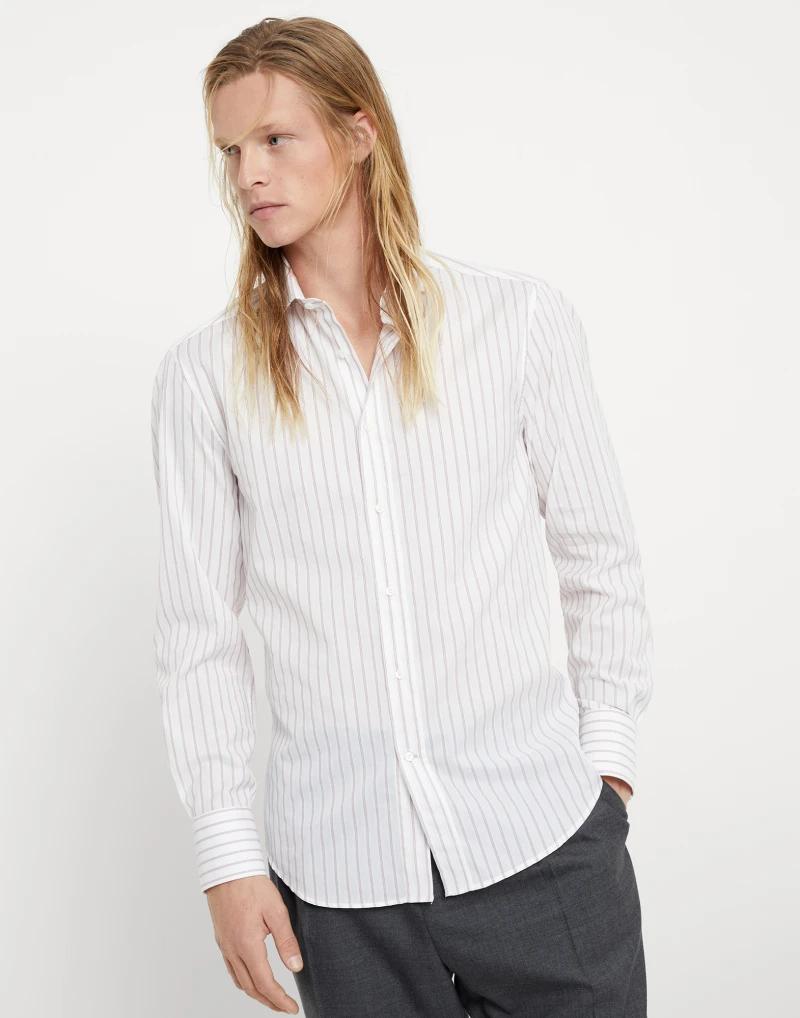 Brunello Cucinelli Multicolor Cotton Shirt