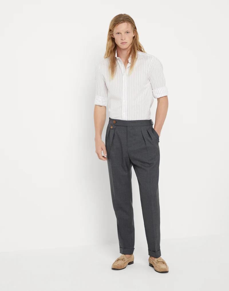 Brunello Cucinelli Multicolor Cotton Shirt