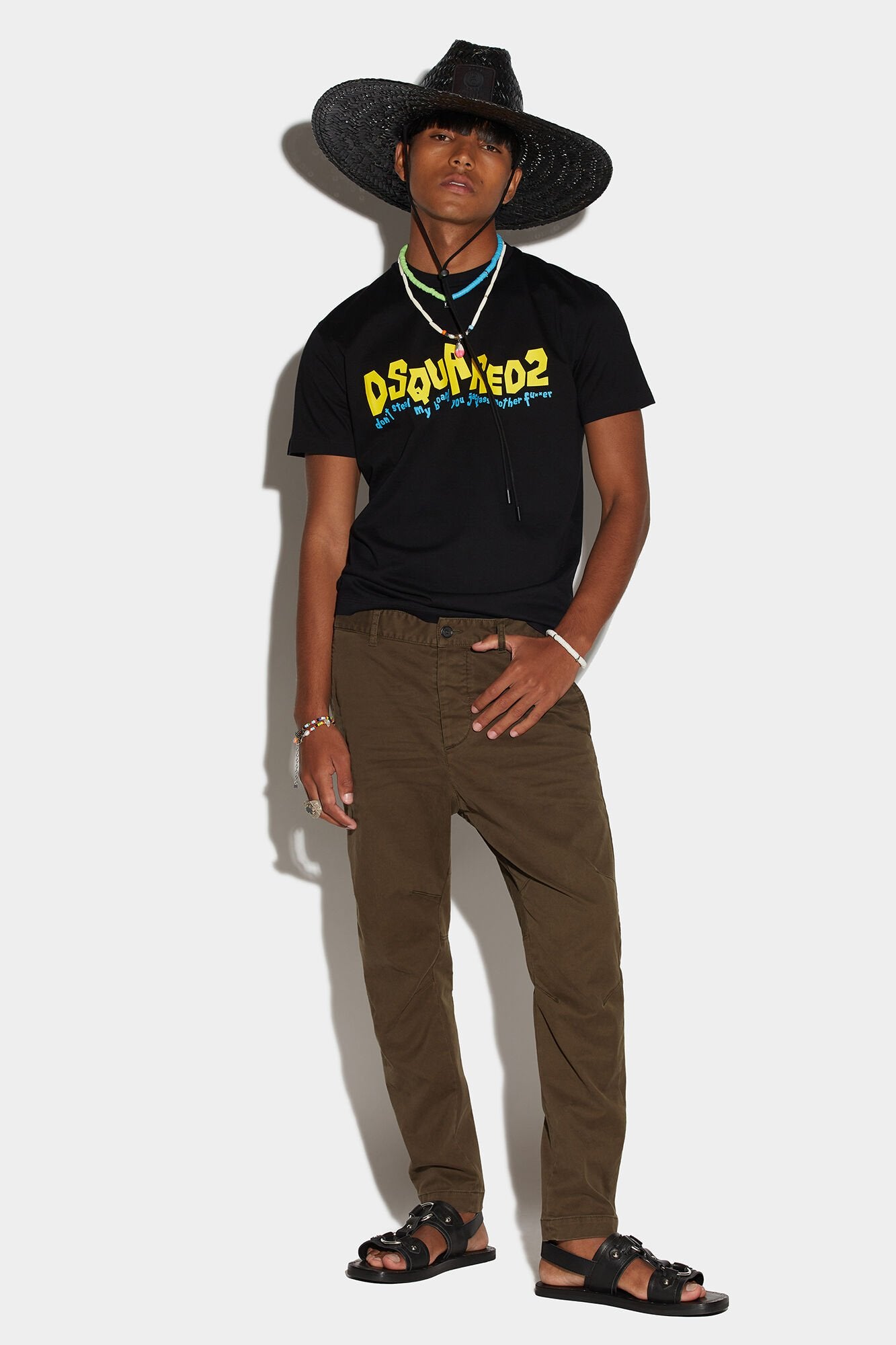 Dsquared² Green Fibres Casual Pants