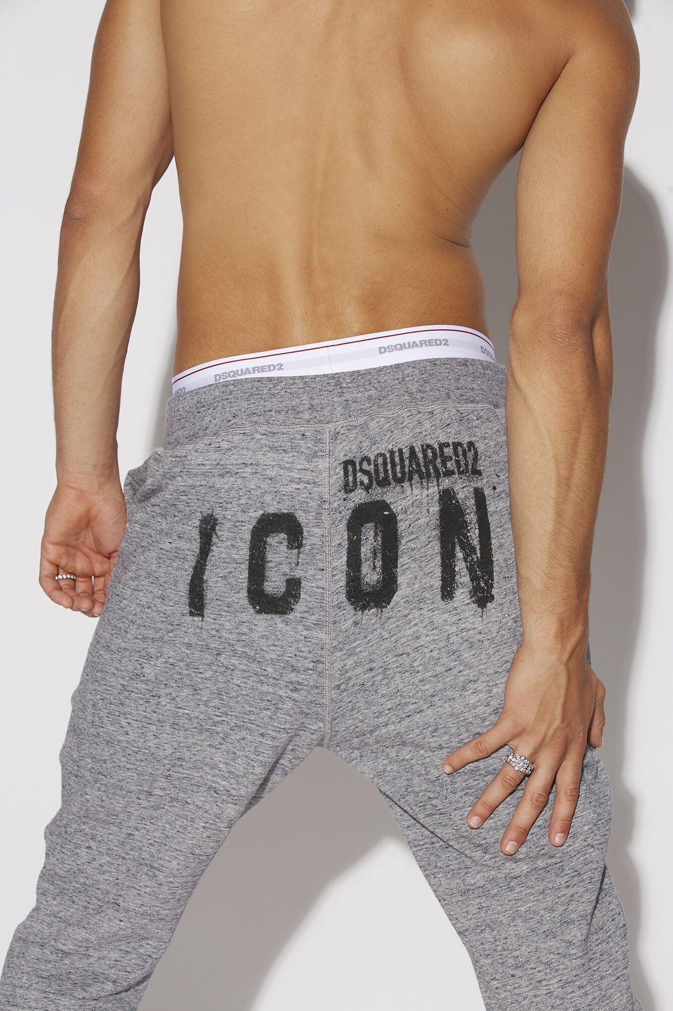 Dsquared² Gray Fibres Joggers (Workout Pants)