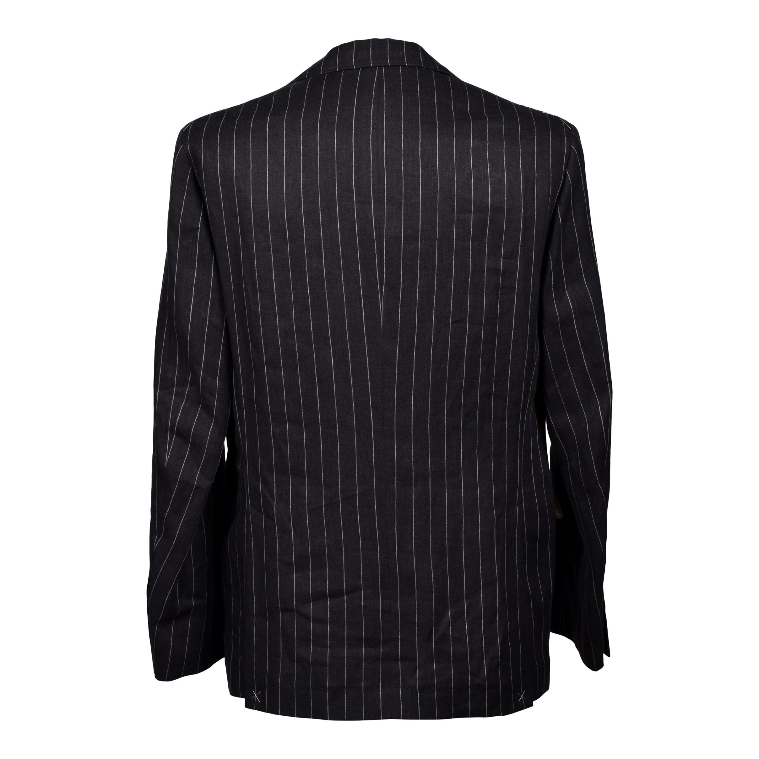 Brunello Cucinelli Black Linen Two-Piece Suit