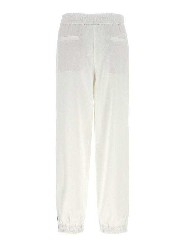Brunello Cucinelli White Cotton Athletic Pants