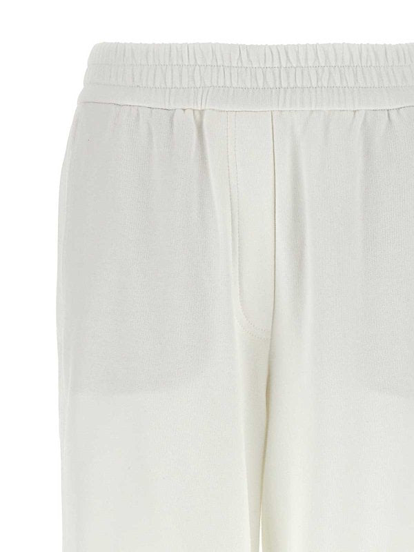 Brunello Cucinelli White Cotton Athletic Pants