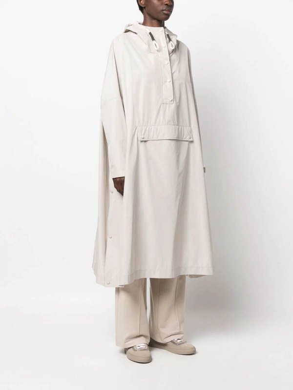 Brunello Cucinelli Gray Polyester Cloacks