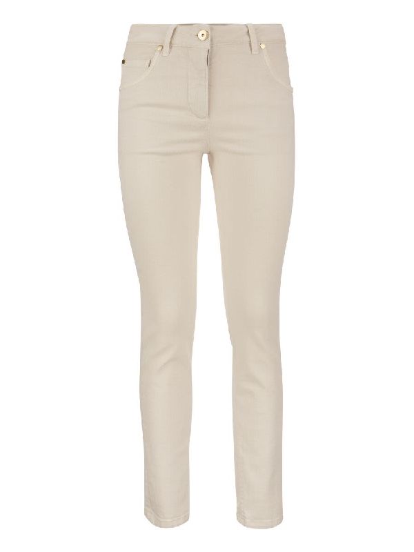 Brunello Cucinelli Gray Cotton Casual Pants