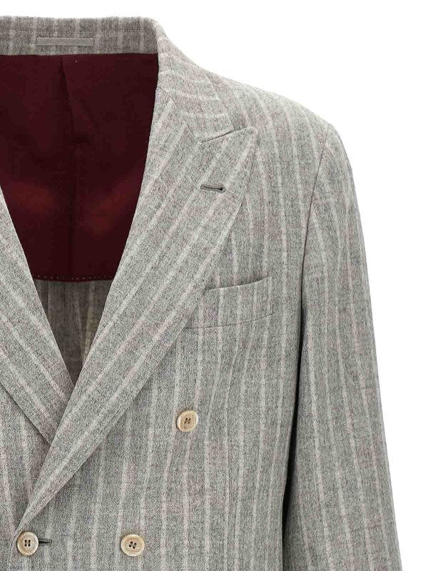 Brunello Cucinelli Pearl Leather Coat
