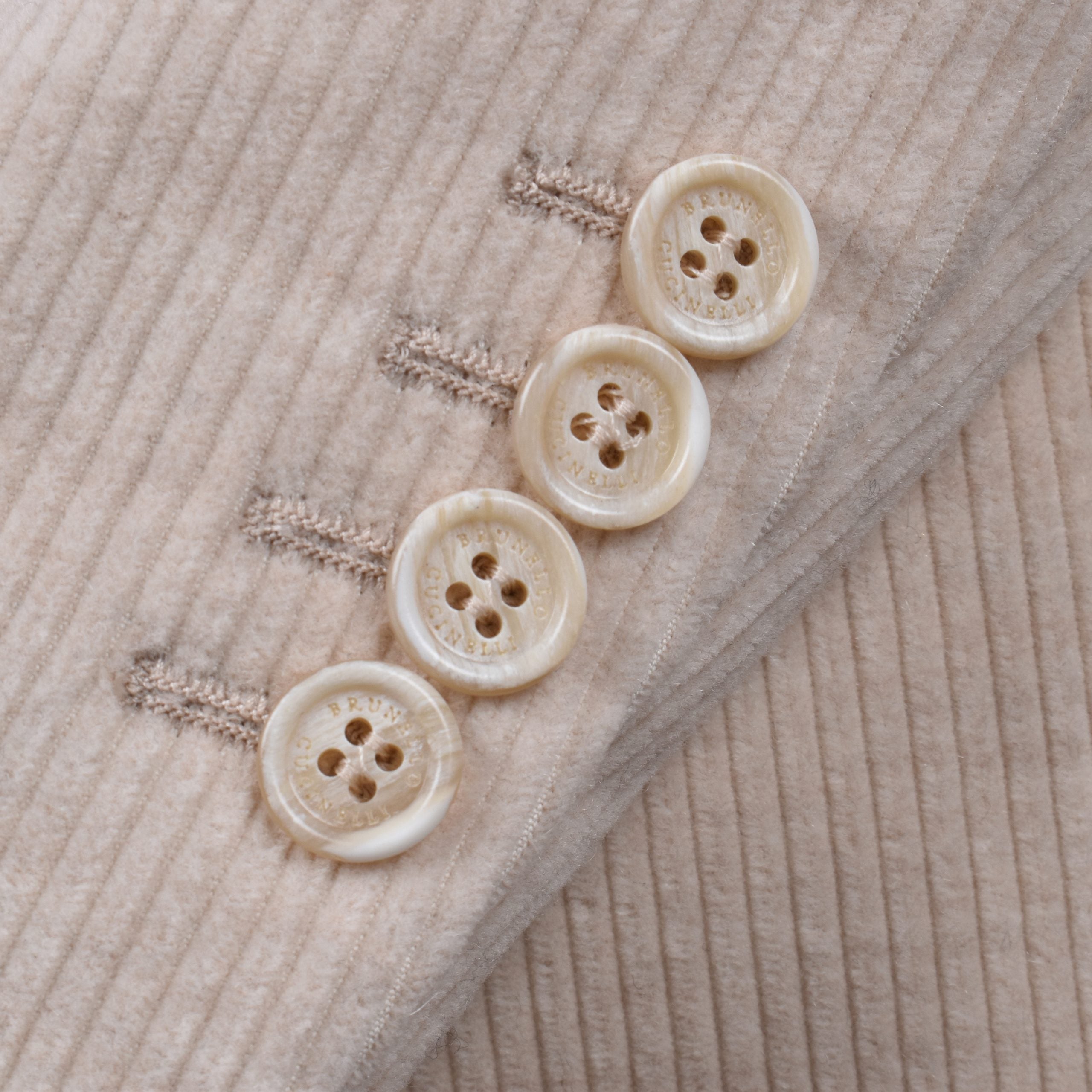 Brunello Cucinelli Beige Cotton Blazer