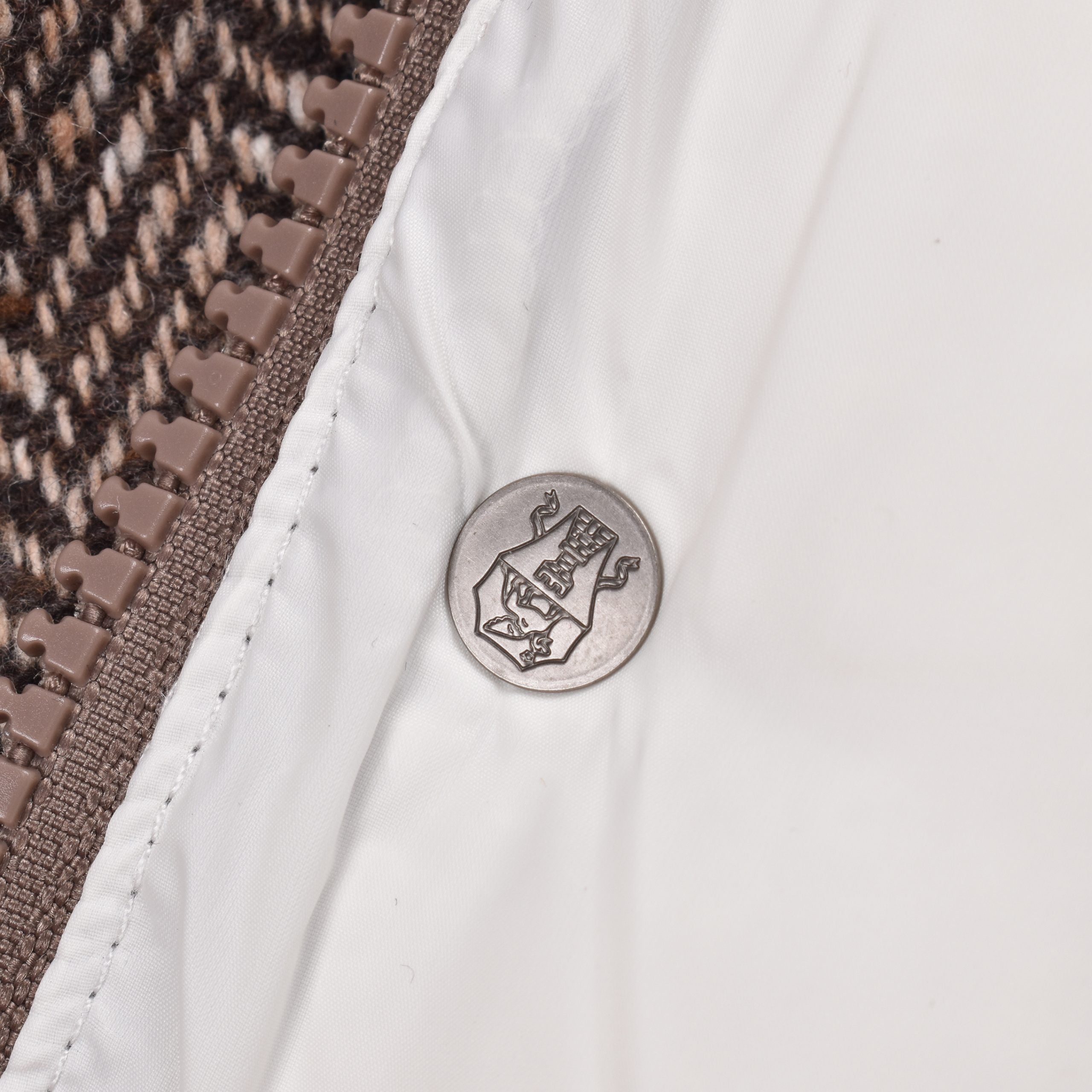 Brunello Cucinelli Brown Wool Sleveless Jacket