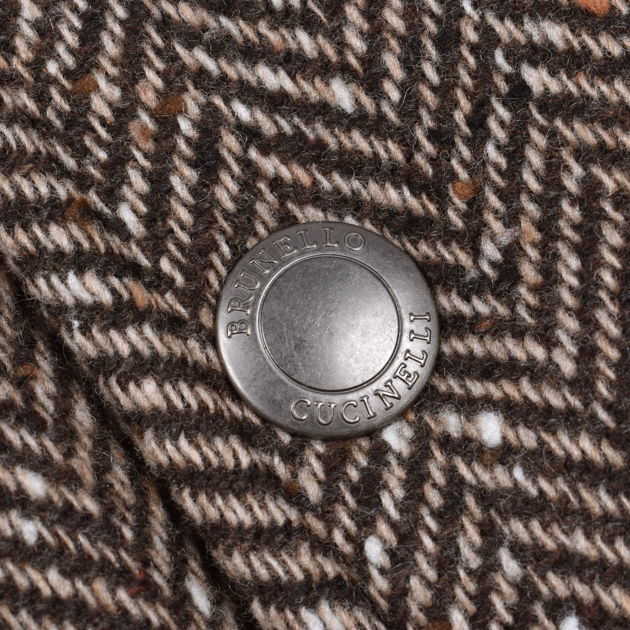 Brunello Cucinelli Brown Wool Sleveless Jacket