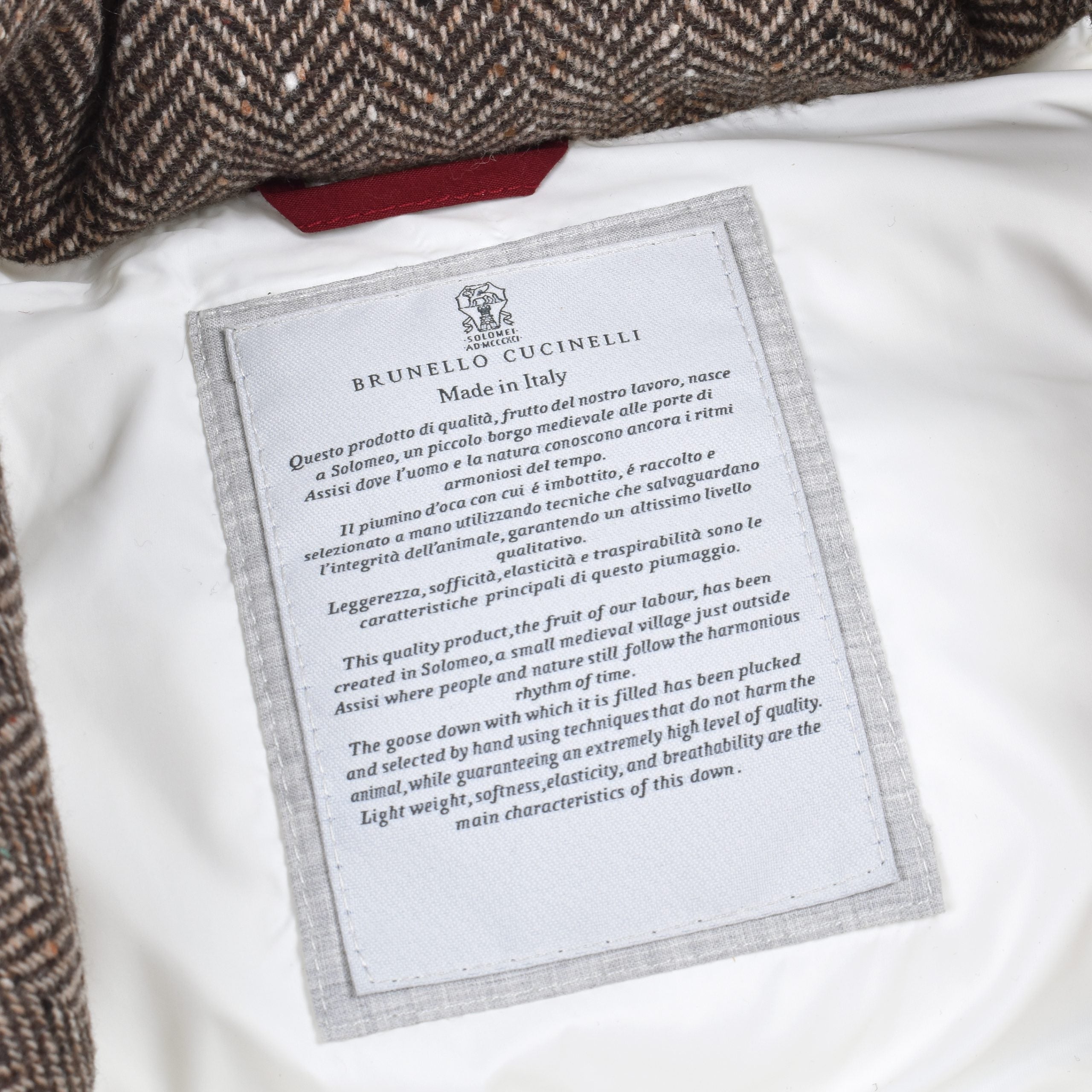 Brunello Cucinelli Brown Wool Sleveless Jacket