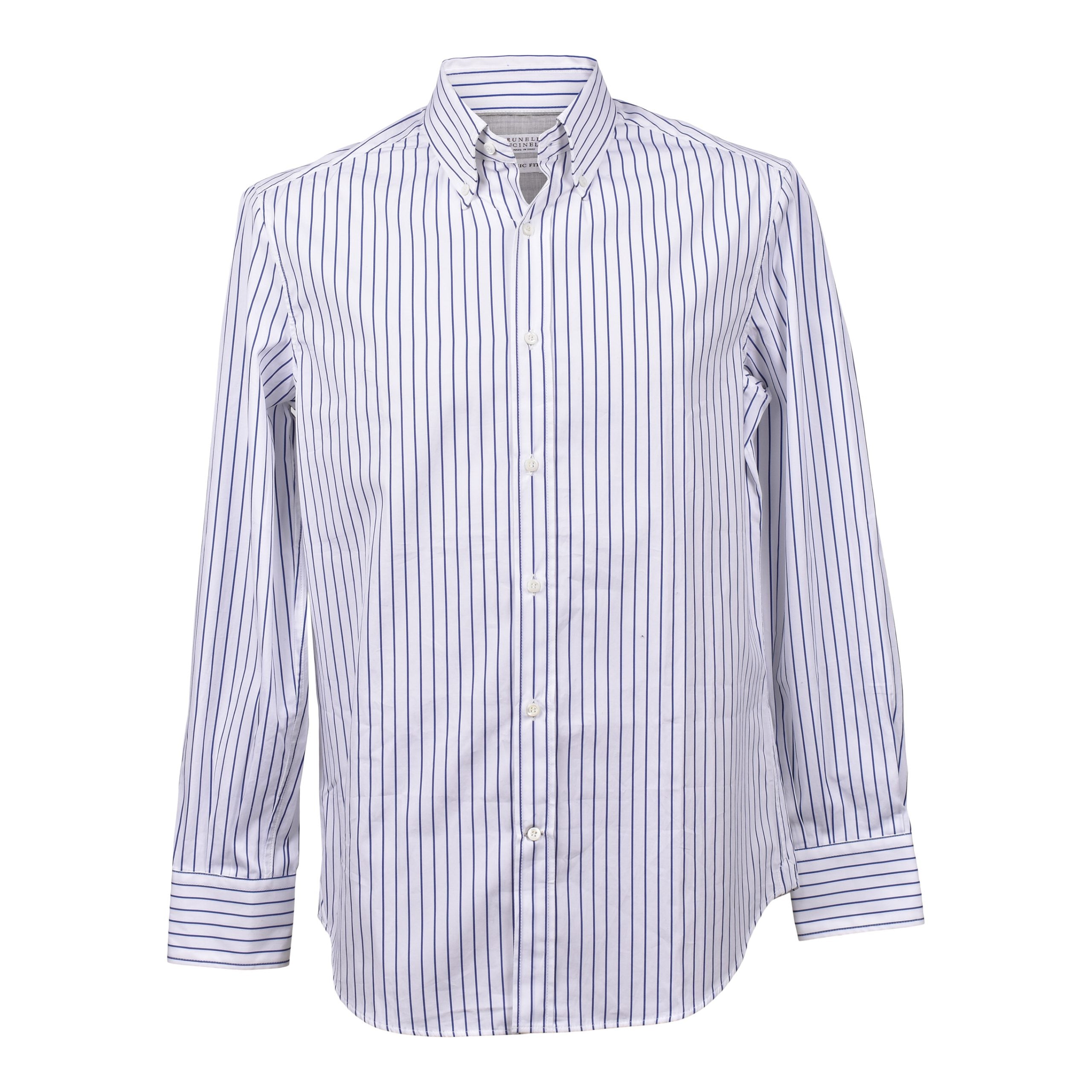 Brunello Cucinelli White Cotton Shirt