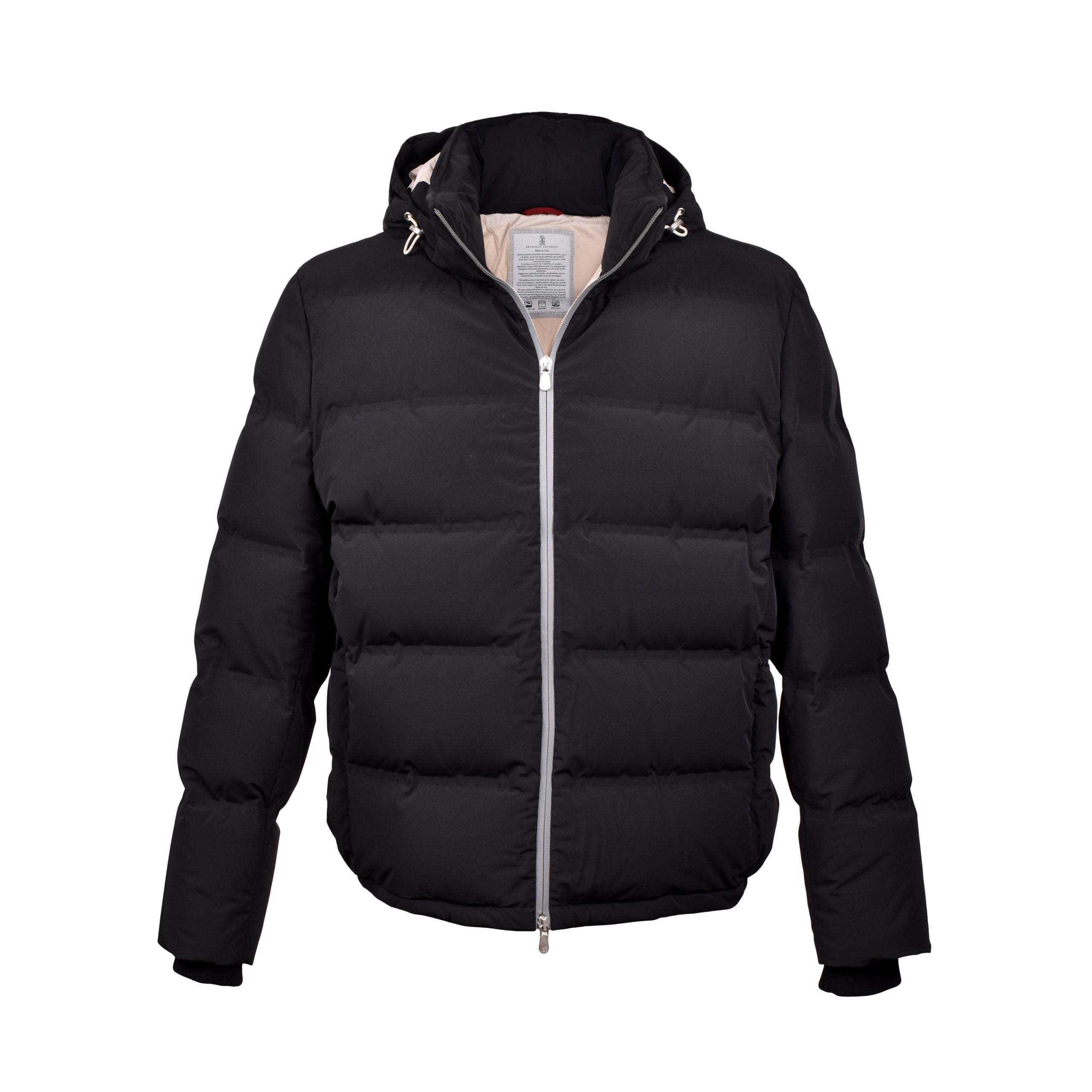 Brunello Cucinelli Black Polyamide Full-Length Jacket
