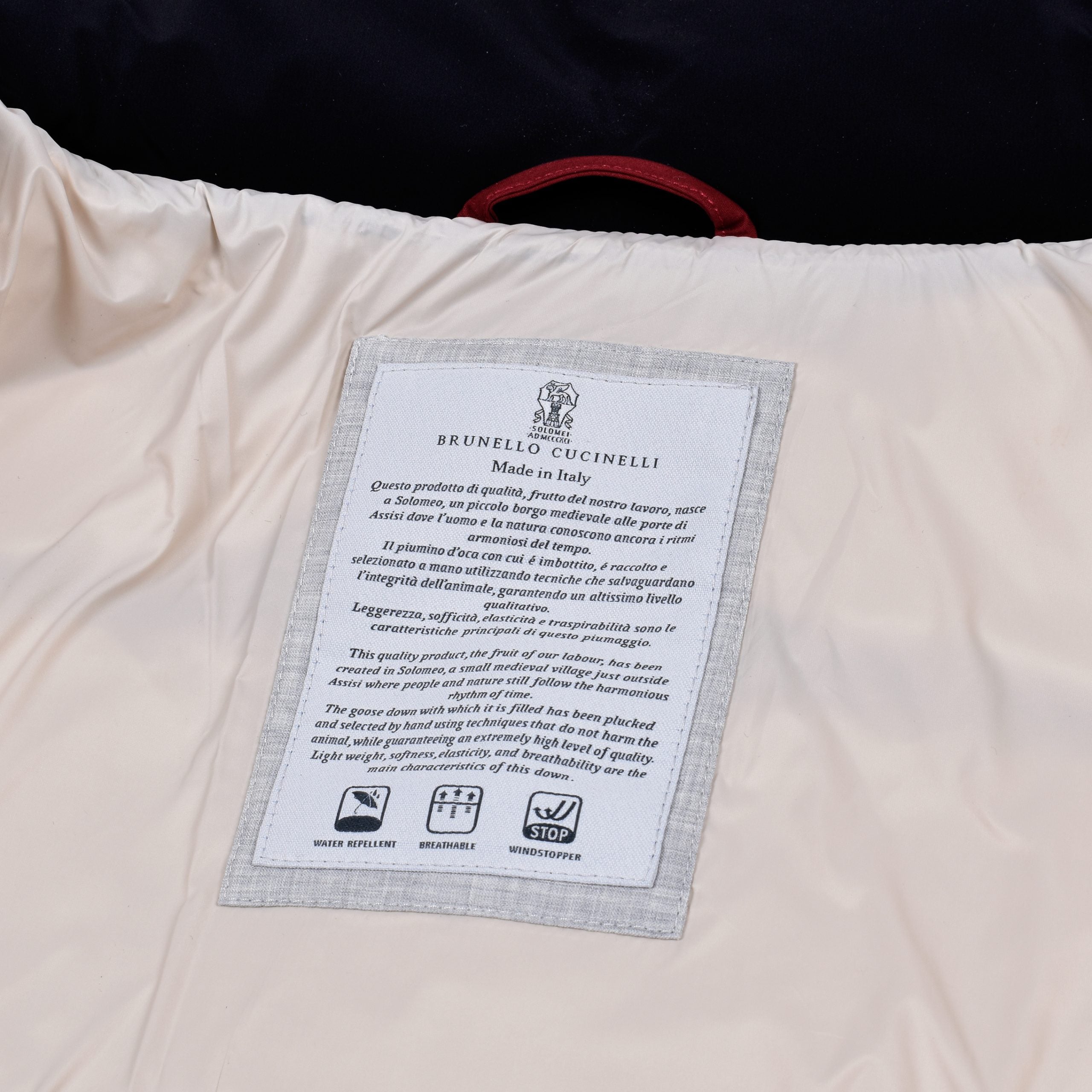 Brunello Cucinelli Black Polyamide Full-Length Jacket