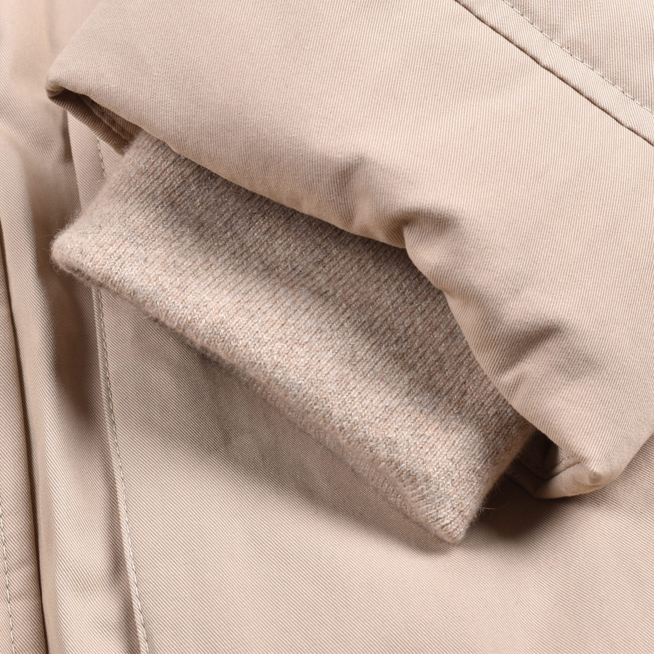 Brunello Cucinelli Beige Cotton Full-Length Jacket