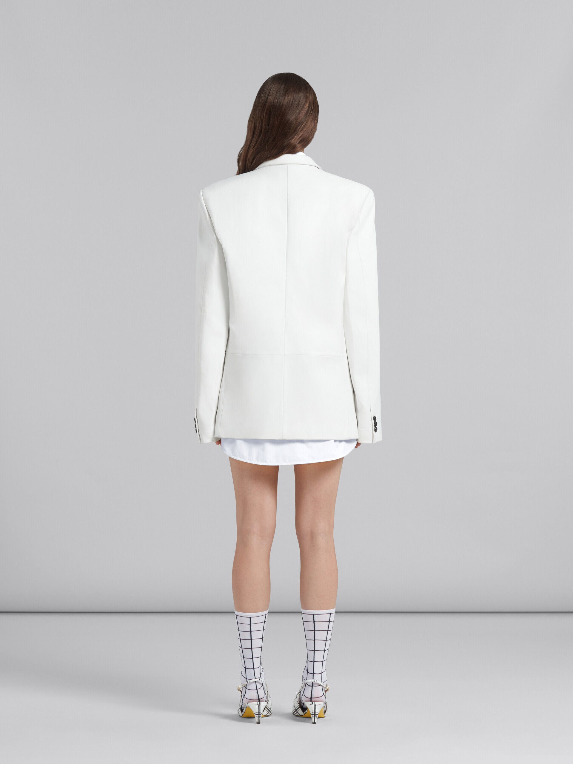 Marni White Fibres Jackets And Coat