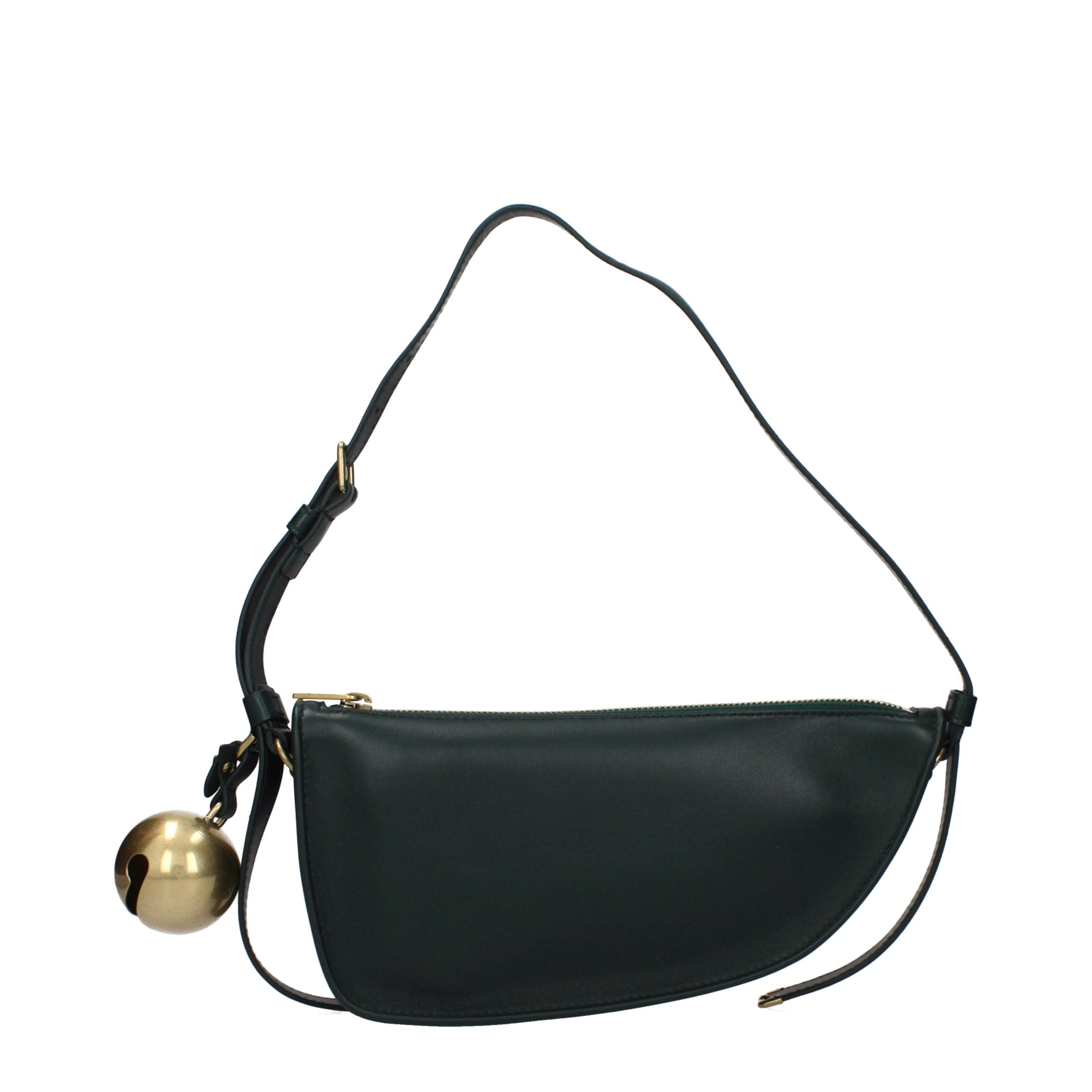 Burberry Green Leather Shoulder Bag - Artisanal Luxury Redefined
