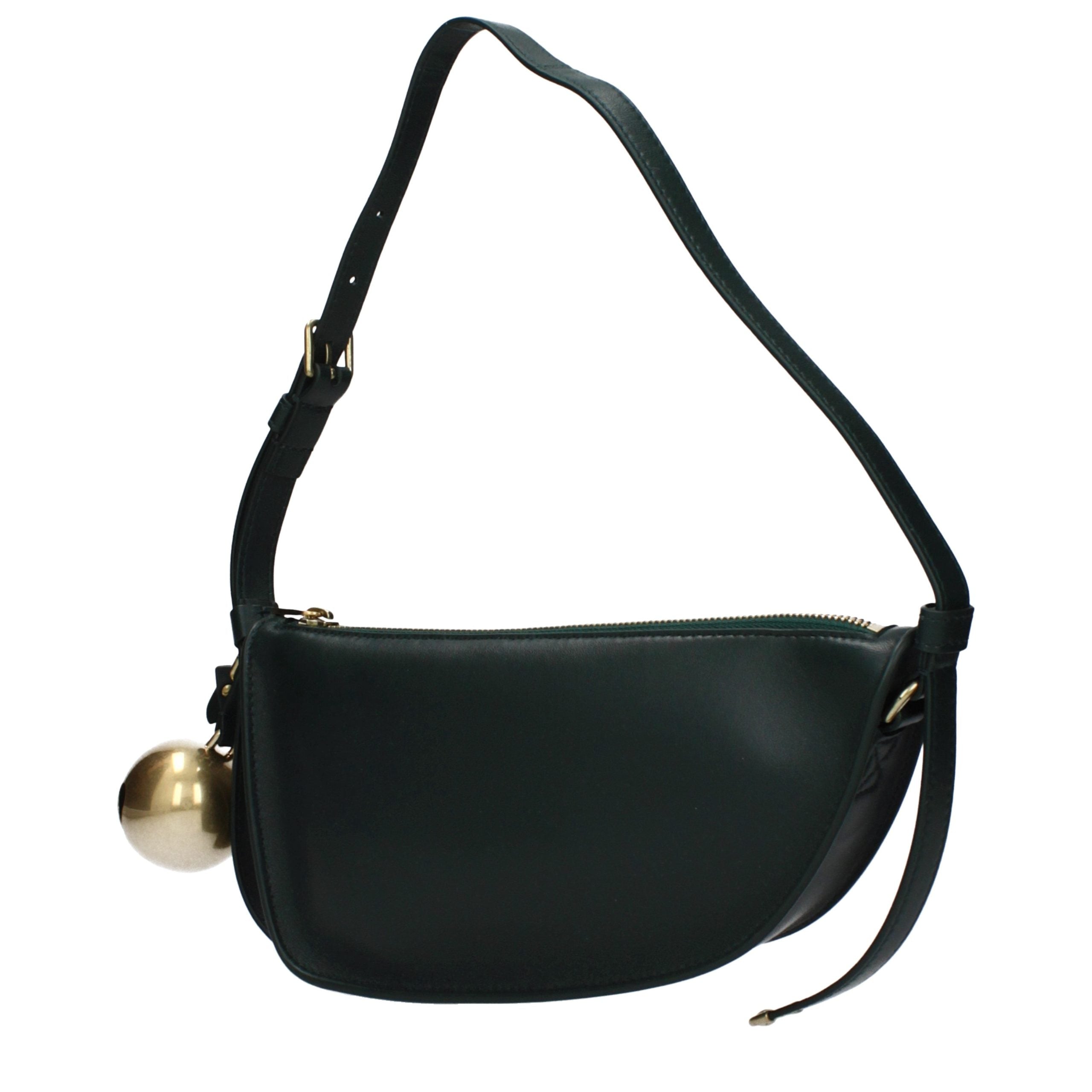 Burberry Green Leather Shoulder Bag - Artisanal Luxury Redefined