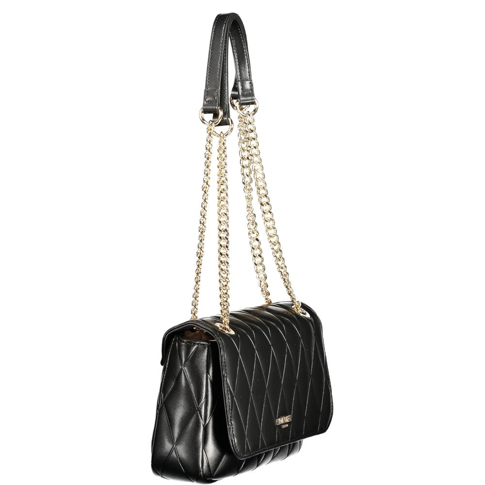 Twinset Black Polyurethane Handbag - Elevate Your Elegance
