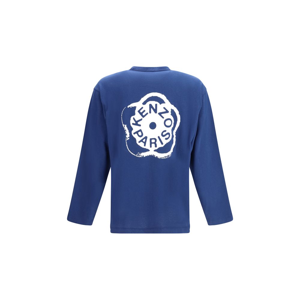 Kenzo Blue Cotton T-Shirt – Timeless Elegance in Vintage Jersey