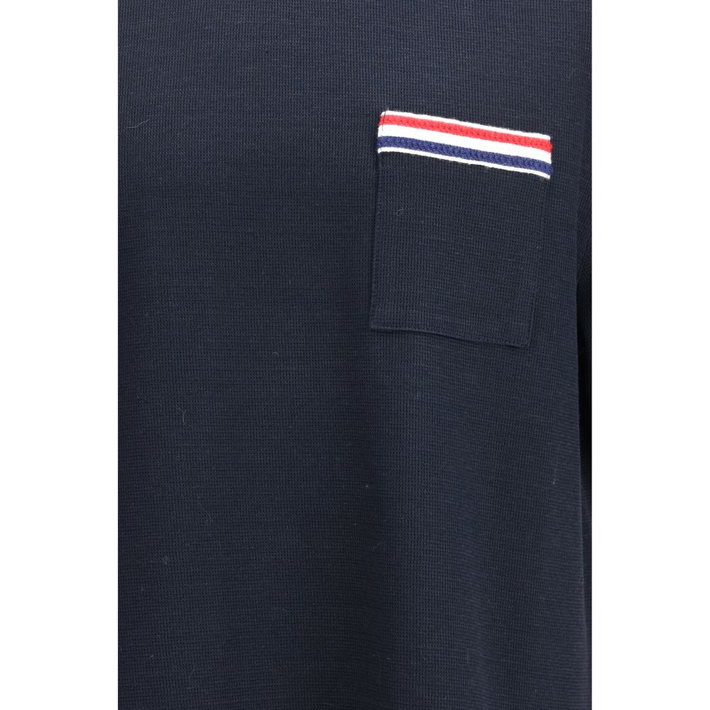 Thom Browne Blue Cotton T-Shirt - Timeless Luxury Essential