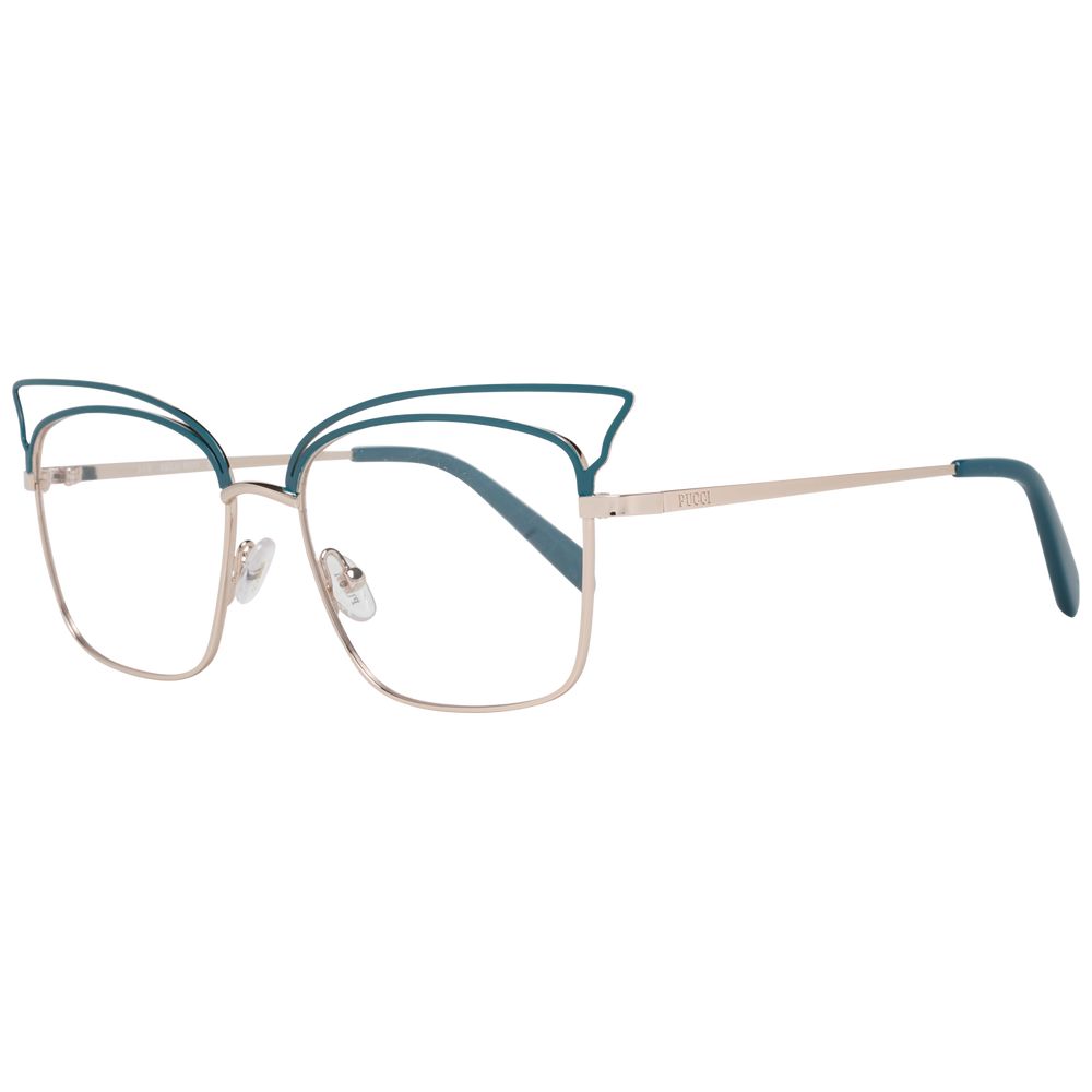 Discover the Emilio Pucci Turquoise Metal Glasses, a symbol of sophistication and elegance, designed for those who embrace timeless luxury and exquisite craftsmanship.