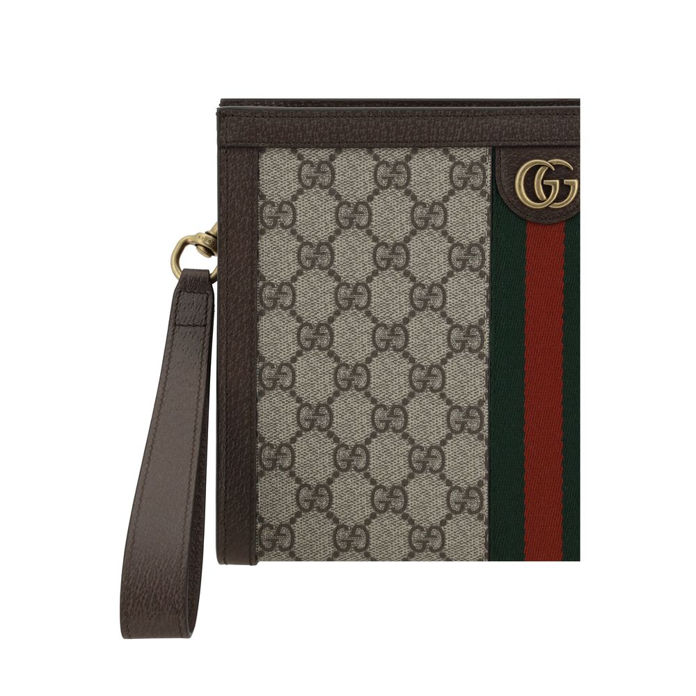 Gucci Multicolor Fabric Beauty Case – Artisanal Luxury Accessory