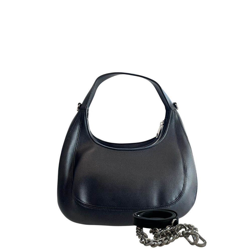 Twinset Black PU Shoulder Bag - Elevate Your Elegance