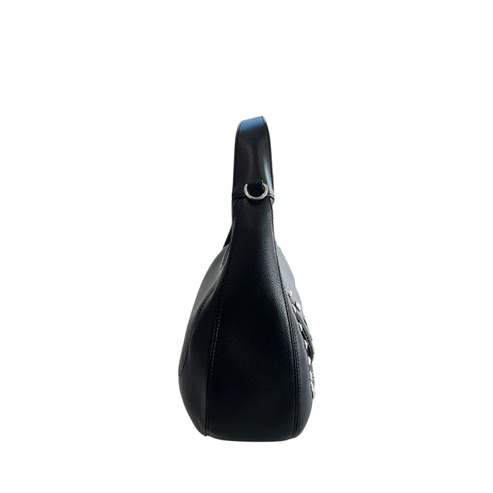 Twinset Black PU Shoulder Bag - Elevate Your Elegance