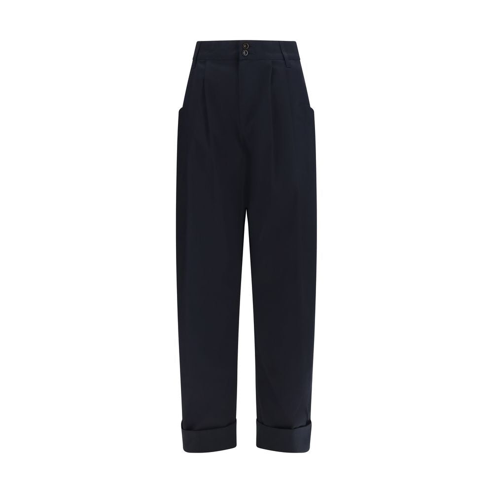 Jacob Cohen Blue Cotton Casual Pants - Designer Elegance
