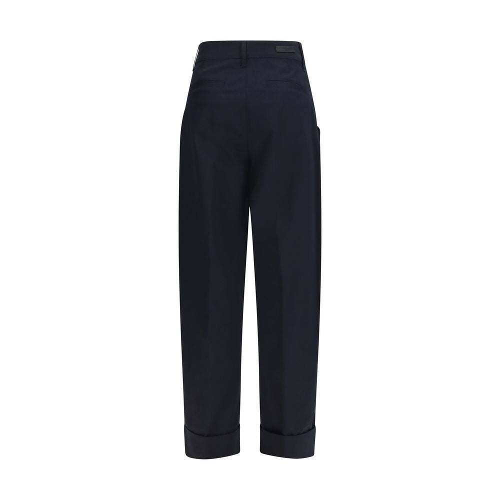 Jacob Cohen Blue Cotton Casual Pants - Tailored Luxury Elegance