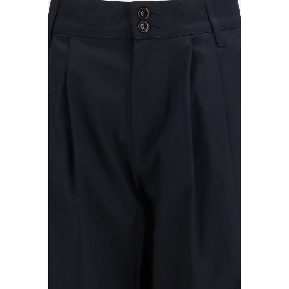Jacob Cohen Blue Cotton Casual Pants - Designer Elegance