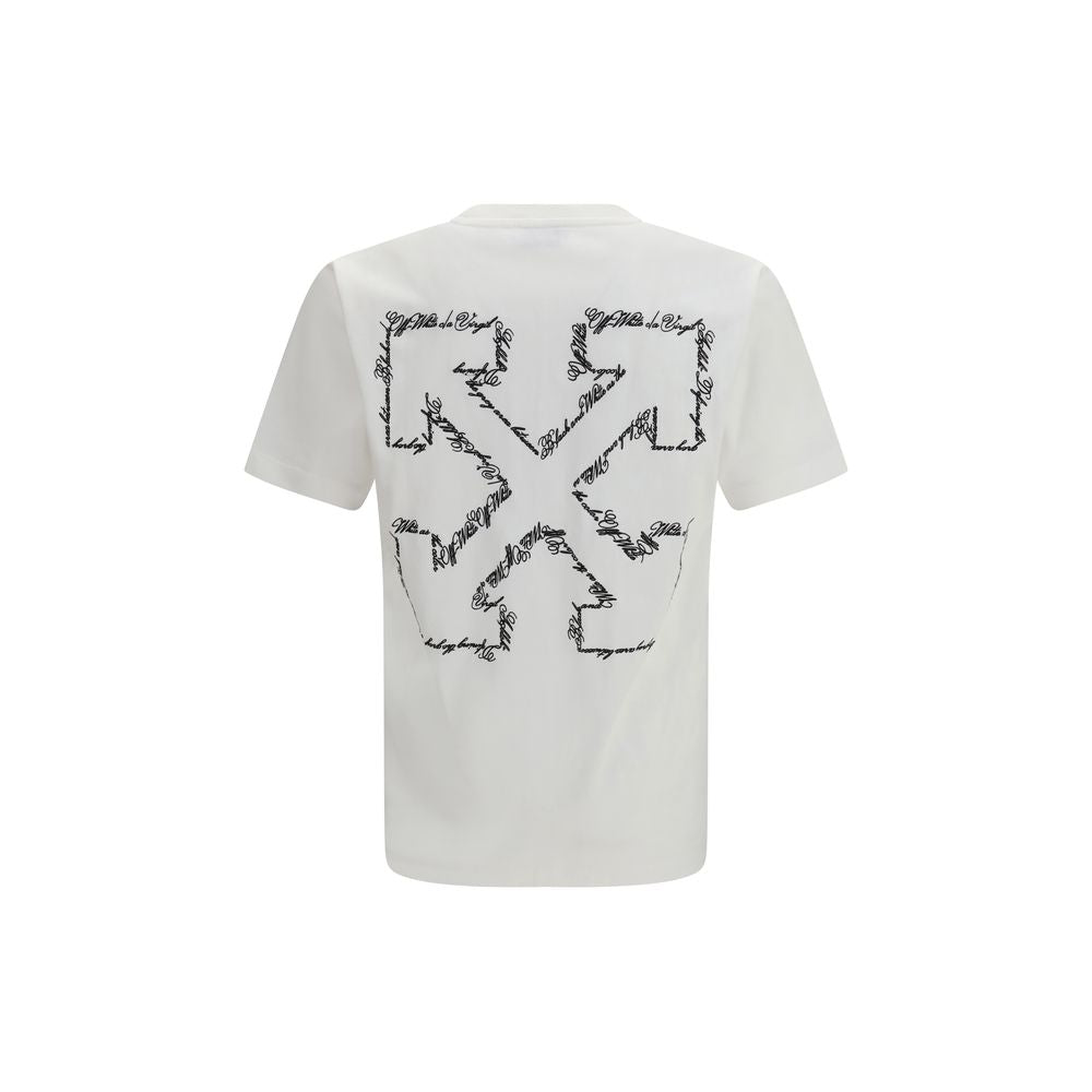 Elevate your wardrobe with the Off-White White Cotton T-Shirt, a masterpiece of exquisite craftsmanship and iconic design, perfect for the discerning fashion connoisseur.
