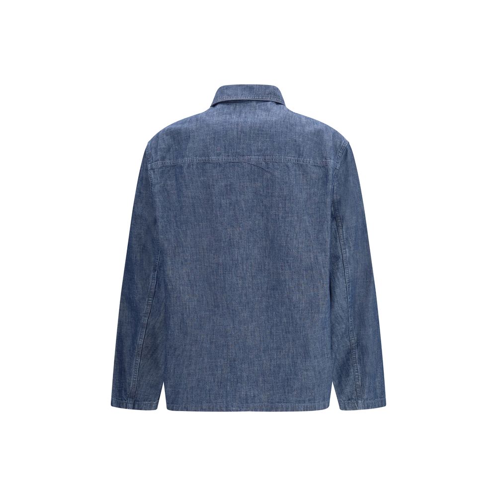 Discover the Jil Sander Blue Cotton Denim Jacket, a symbol of luxurious minimalism, crafted from 100% cotton for timeless elegance and effortless sophistication.