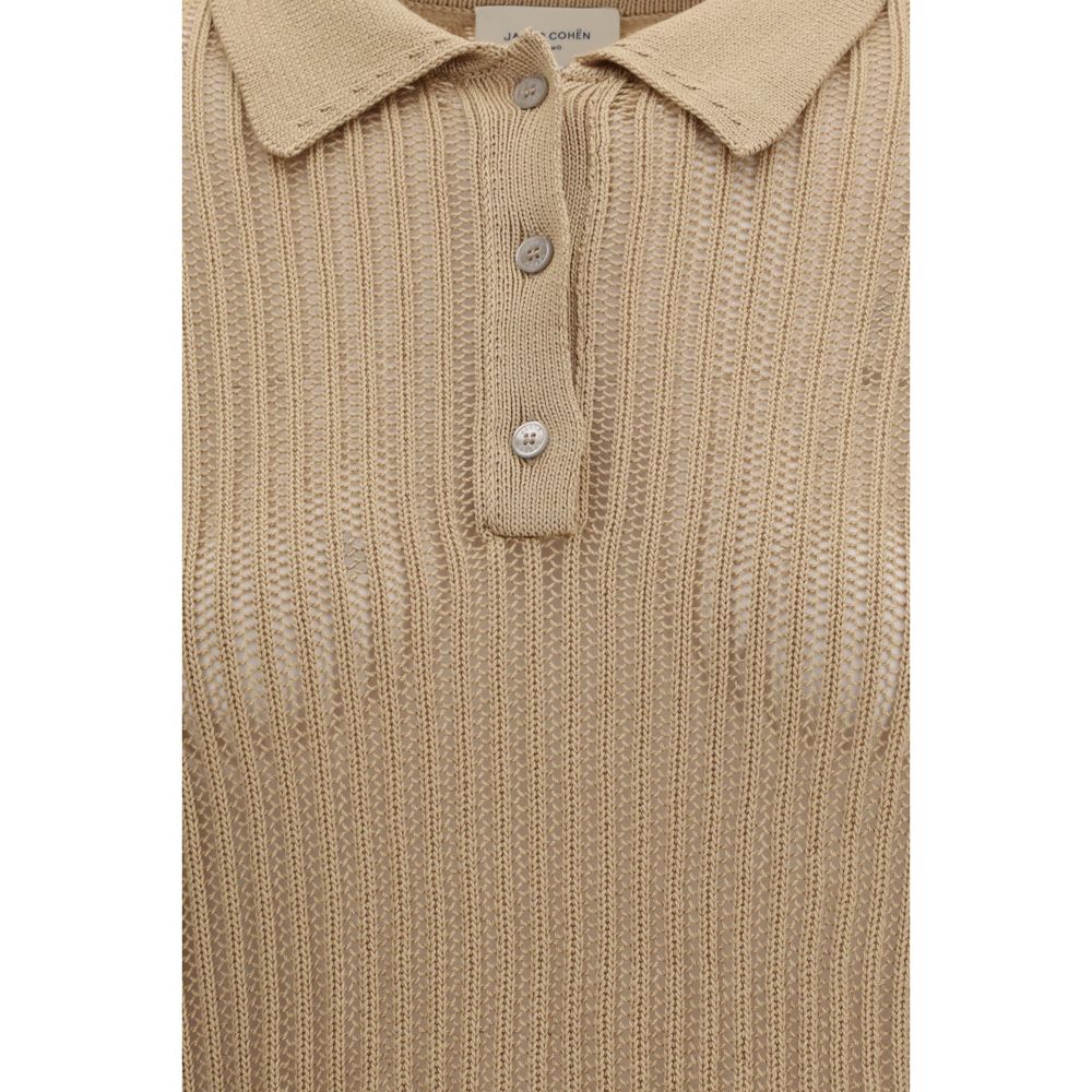 Jacob Cohen Beige Cotton Polo Shirt - Timeless Luxury Elegance