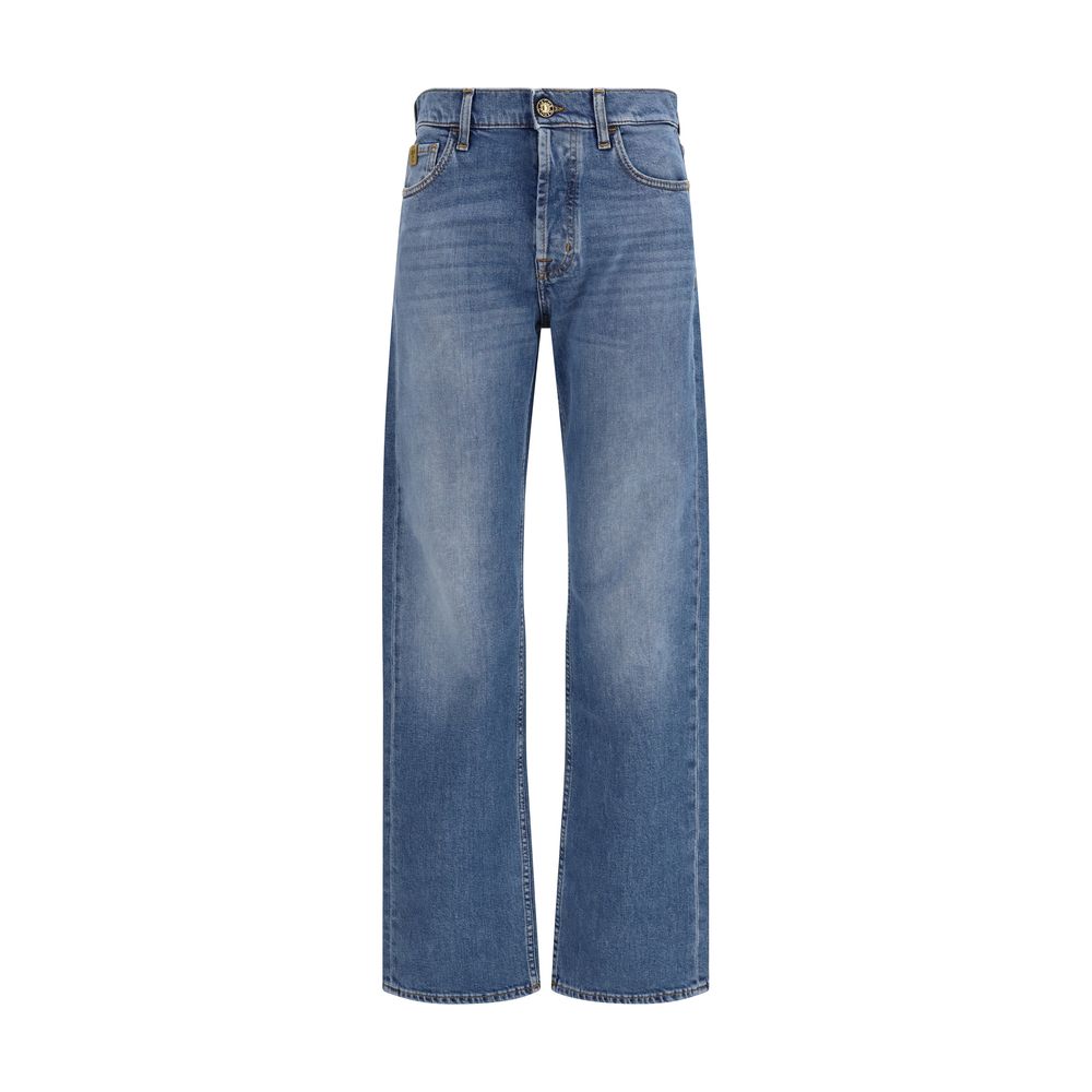 Discover the artisanal elegance of Jacob Cohen's Blue Cotton Straight-Leg Jeans, crafted from luxurious cotton for a sophisticated silhouette that elevates your style.