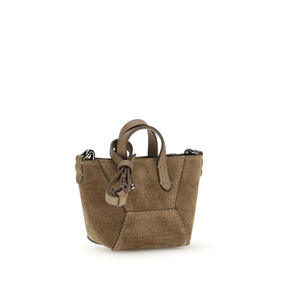 Discover the Brunello Cucinelli Brown Calf Leather Bos Taurus Shoulder Bag, an embodiment of Italian craftsmanship and timeless elegance, perfect for the discerning individual.