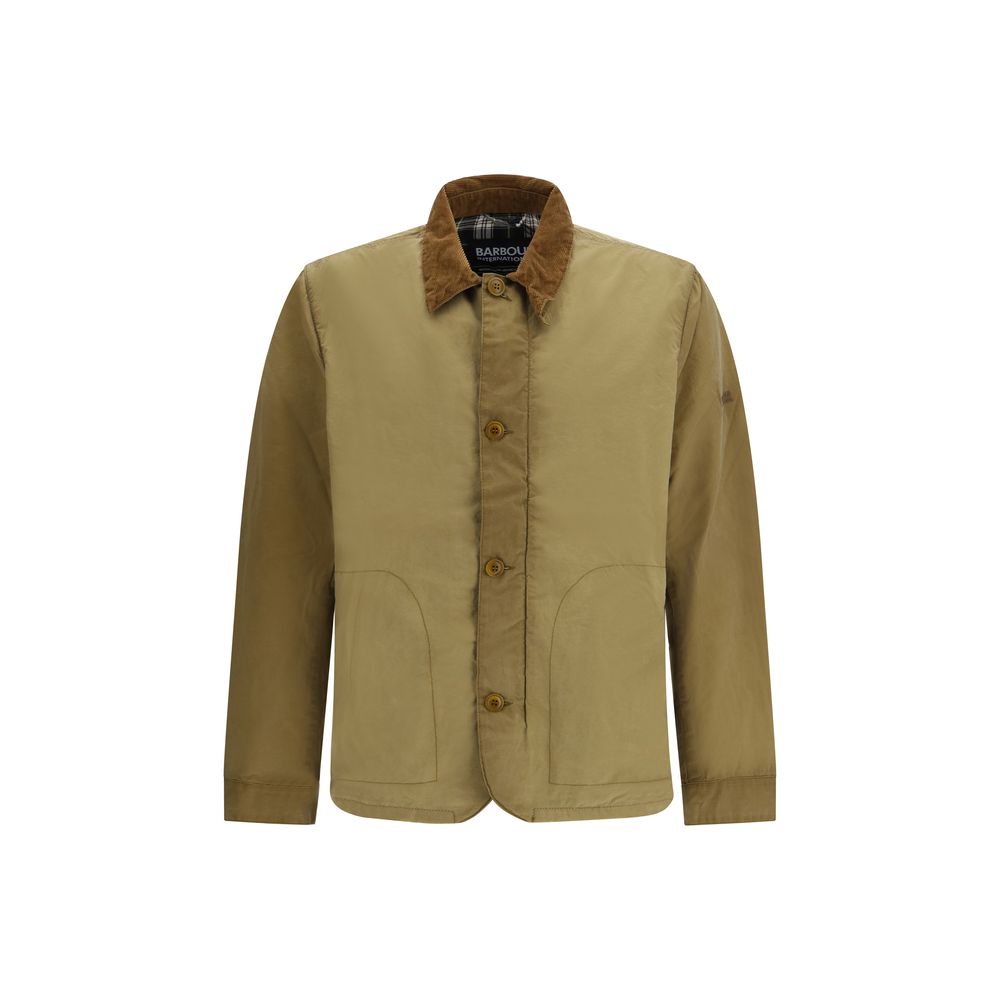 Barbour International Beige Cotton Coat - Timeless Luxury Outerwear