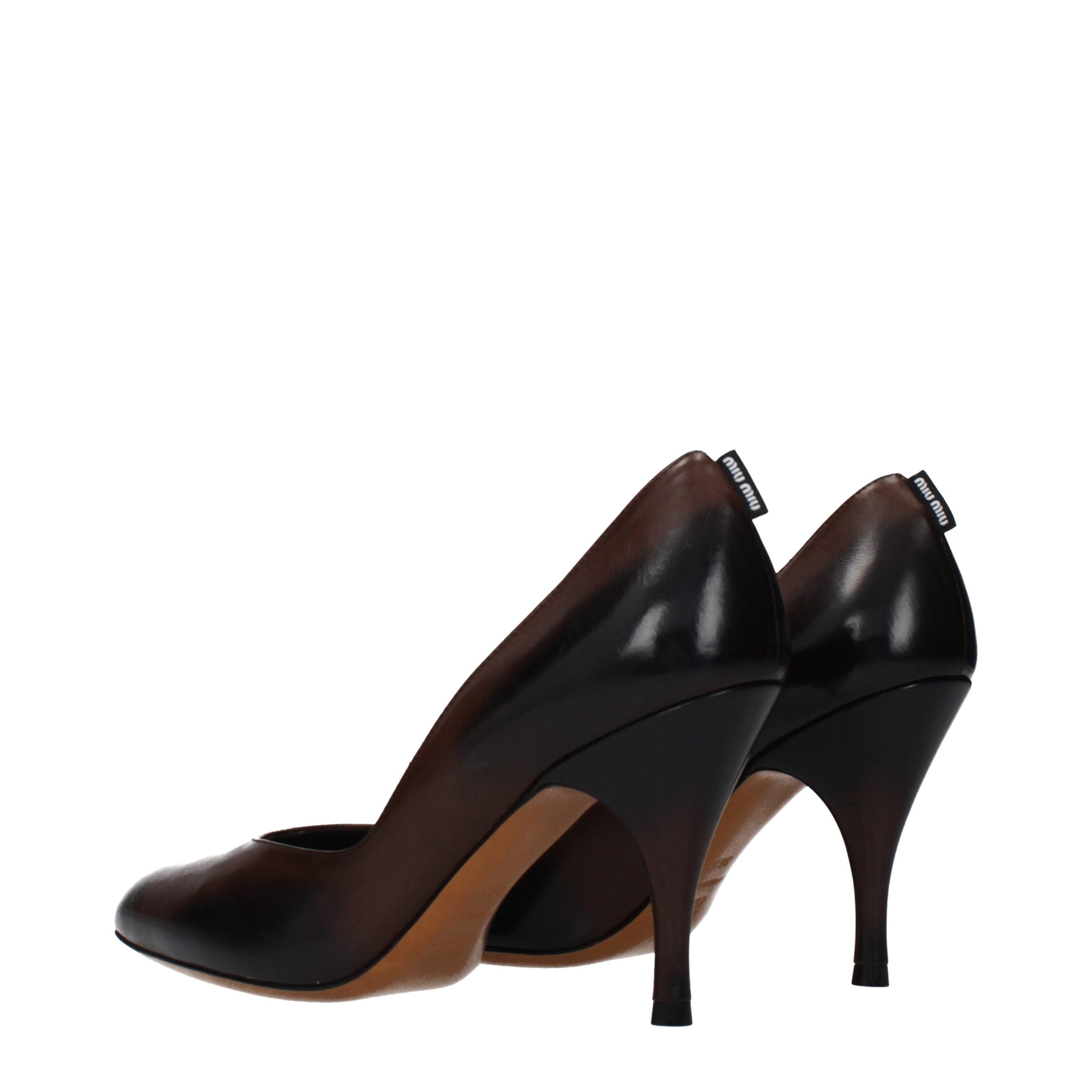 Miu Miu Brown Leather Pumps