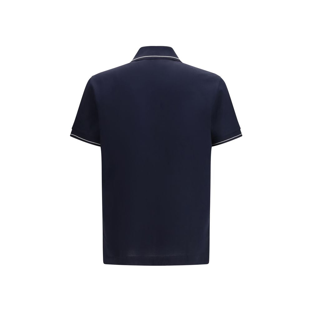 Ferragamo Blue Cotton Polo Shirt - Timeless Luxury for All