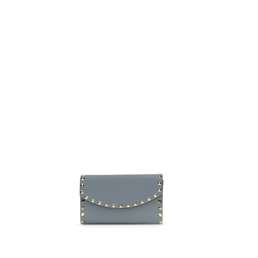 Valentino Garavani Blue Calf Leather Wallet - Luxury Redefined