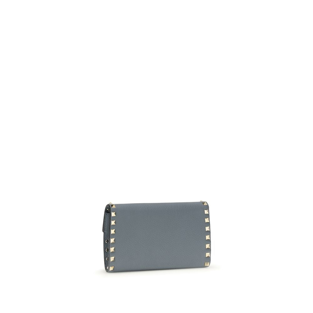 Valentino Garavani Blue Calf Leather Bos Taurus Wallet - Luxury Redefined