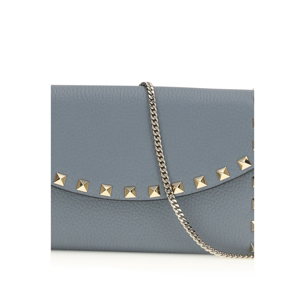 Valentino Garavani Blue Calf Leather Bos Taurus Wallet - Luxury Redefined