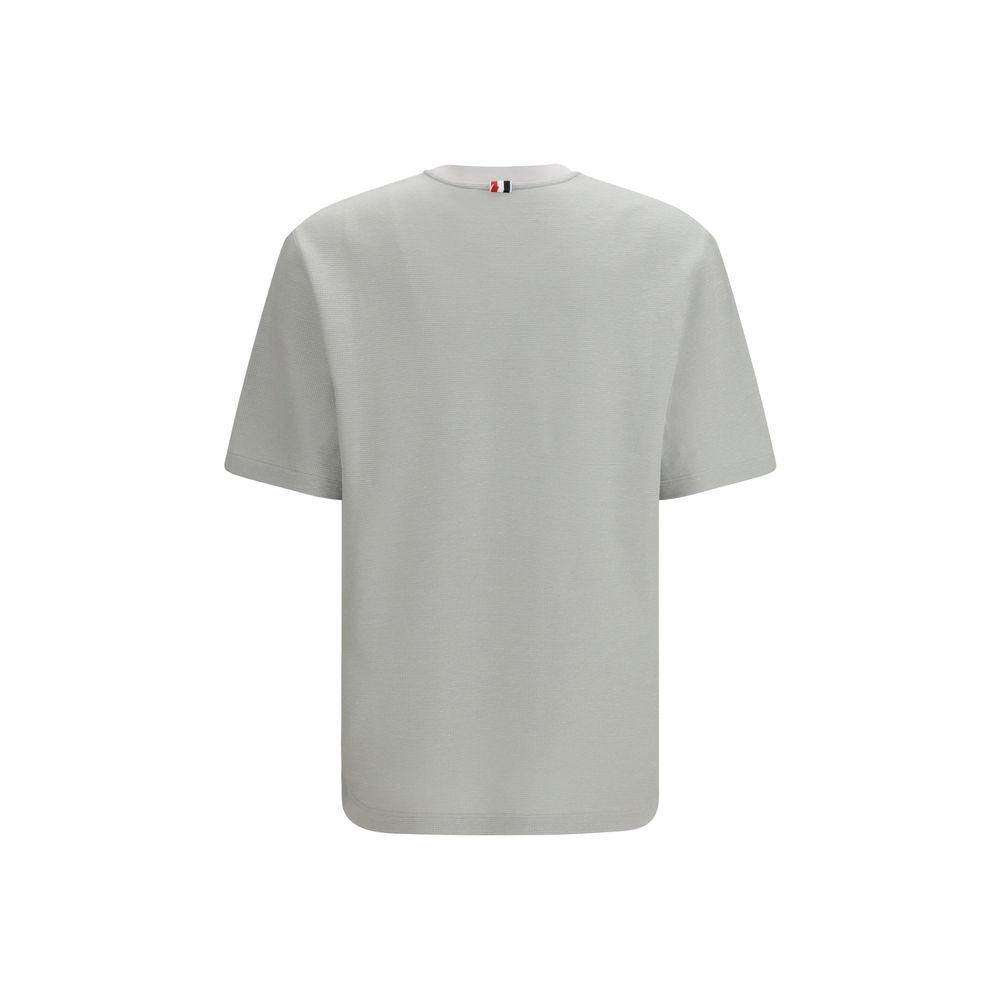 Thom Browne Gray Cotton T-Shirt - Luxe Essential for Discerning Style