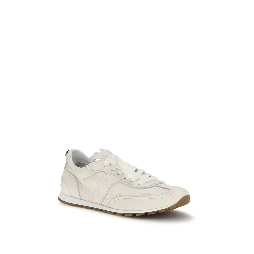 Brunello Cucinelli Yellow Calf Leather Athletic Sneakers - Luxury Elegance